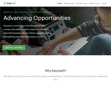 Tablet Screenshot of easycash.ph